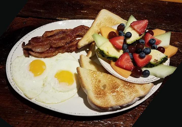 Molly Pitchers - Bacon & Eggs with Fruit