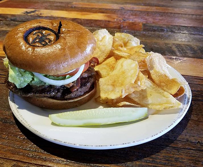 Molly Pitchers - Triple Bacon Burger with Homemade Chips