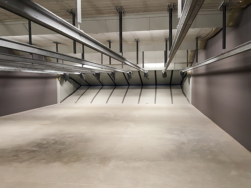 25-yard indoor range lane